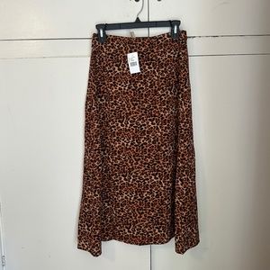 Leopard print skirt